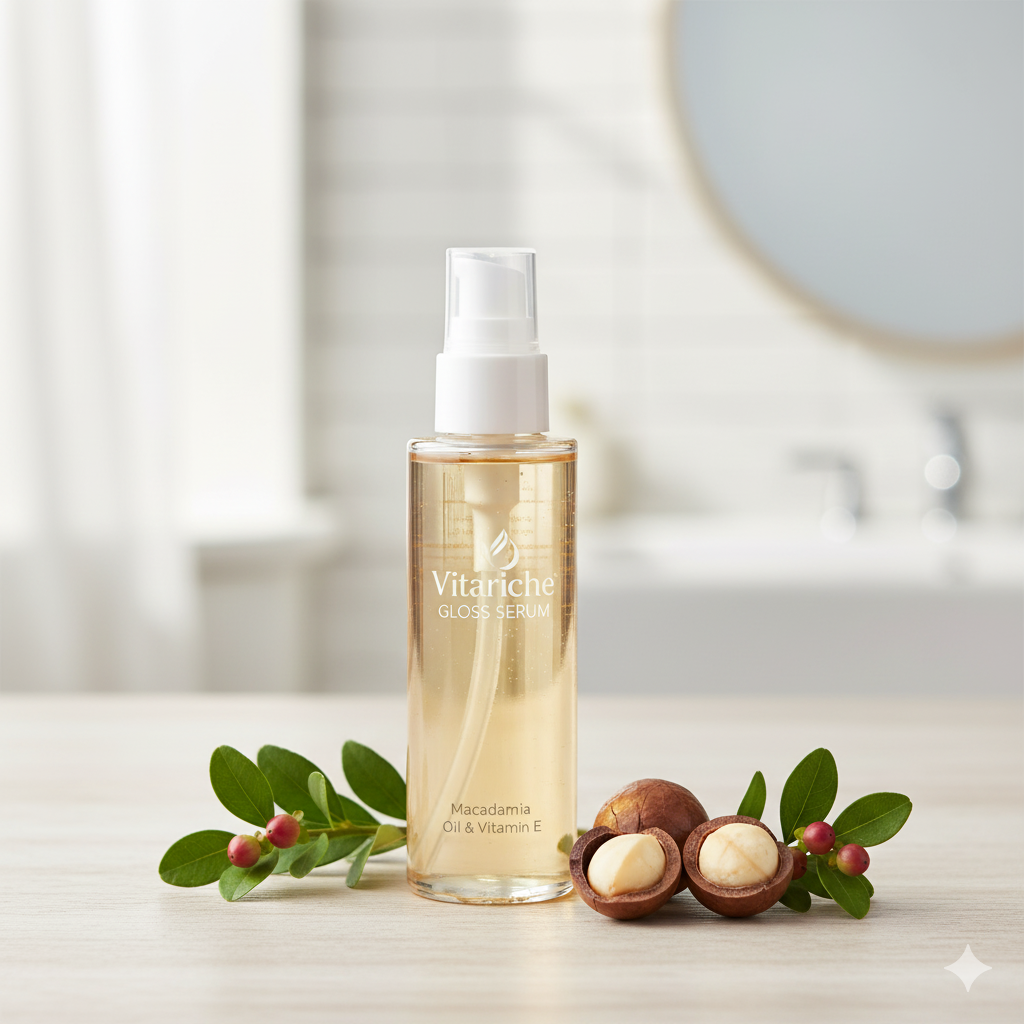 Streax Vitariche Gloss Hair Serum with macadamia oil
